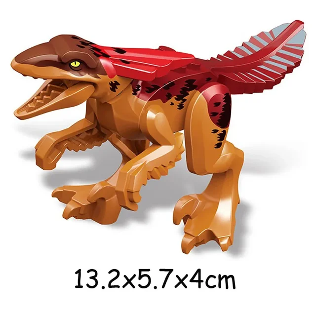 Jurassic World BIG Size Dinosaurs Spinosaurus Indoraptor Triceratop T-Rex Building Blocks Assemble Character Christmas Gift Toys 4