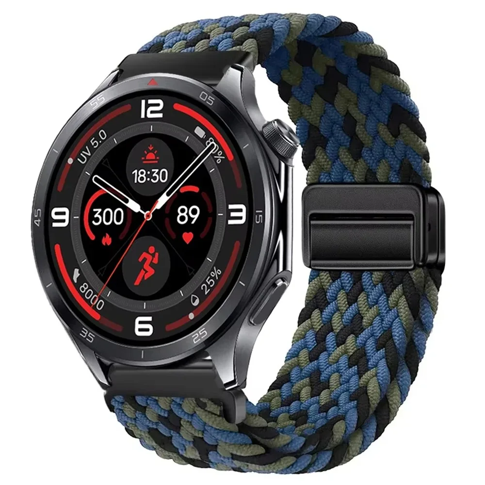 Braided Sport Nylon Strap, 22mm - Durable & Stylish Watchband Bracelet