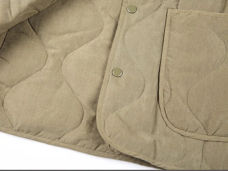 Herbst Winter Militärjacke Herren American Casual Cotton Padded Coat Herren Einfarbige Windjacke Innen Steppjacke Jagdjacke_voghion.com