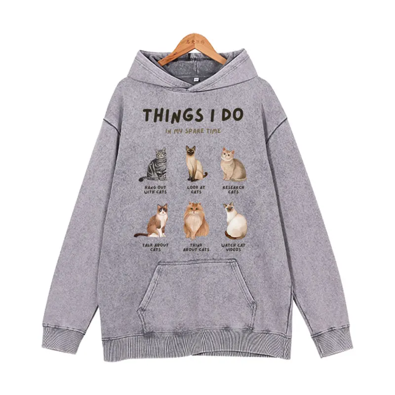 thumbnail image 1 of Sudadera con capucha de gato mágico para mujer, Sudadera con capucha de moda, ropa deportiva de manga larga, ropa de calle informal Harajuku, Otoño e Invierno, 1 of 4