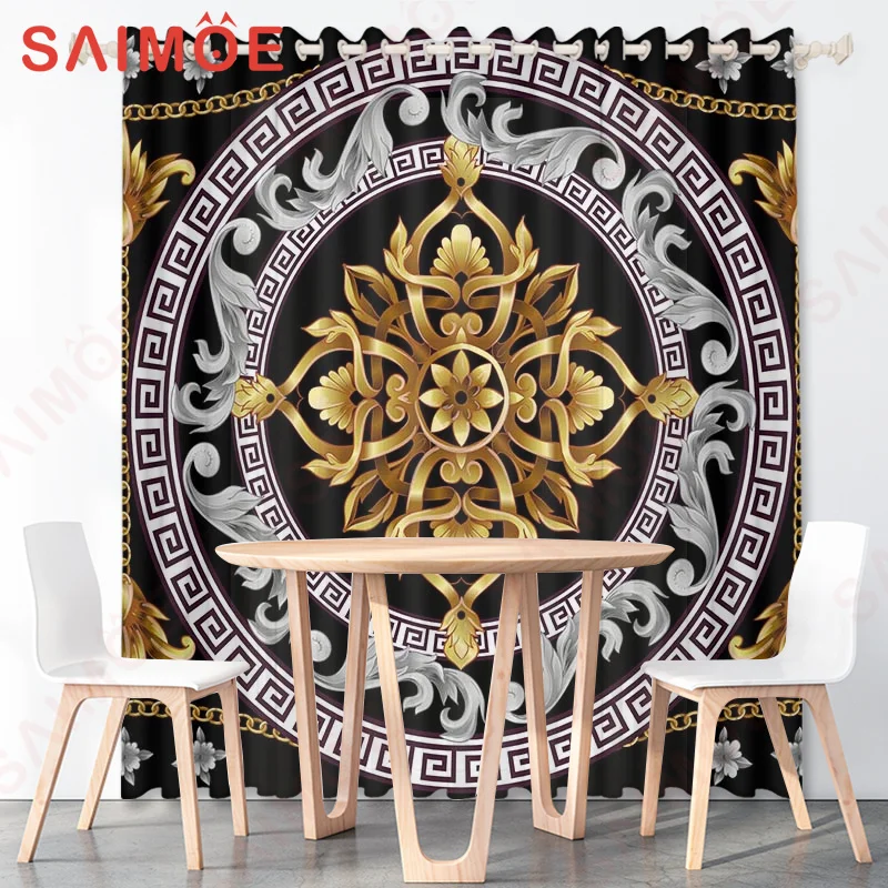 

Boho Curtains Modern Abstract Art Minimalist Arch Line Leaves Bohemian Window Drapes Decor for Bedroom Living Room Grommet Top