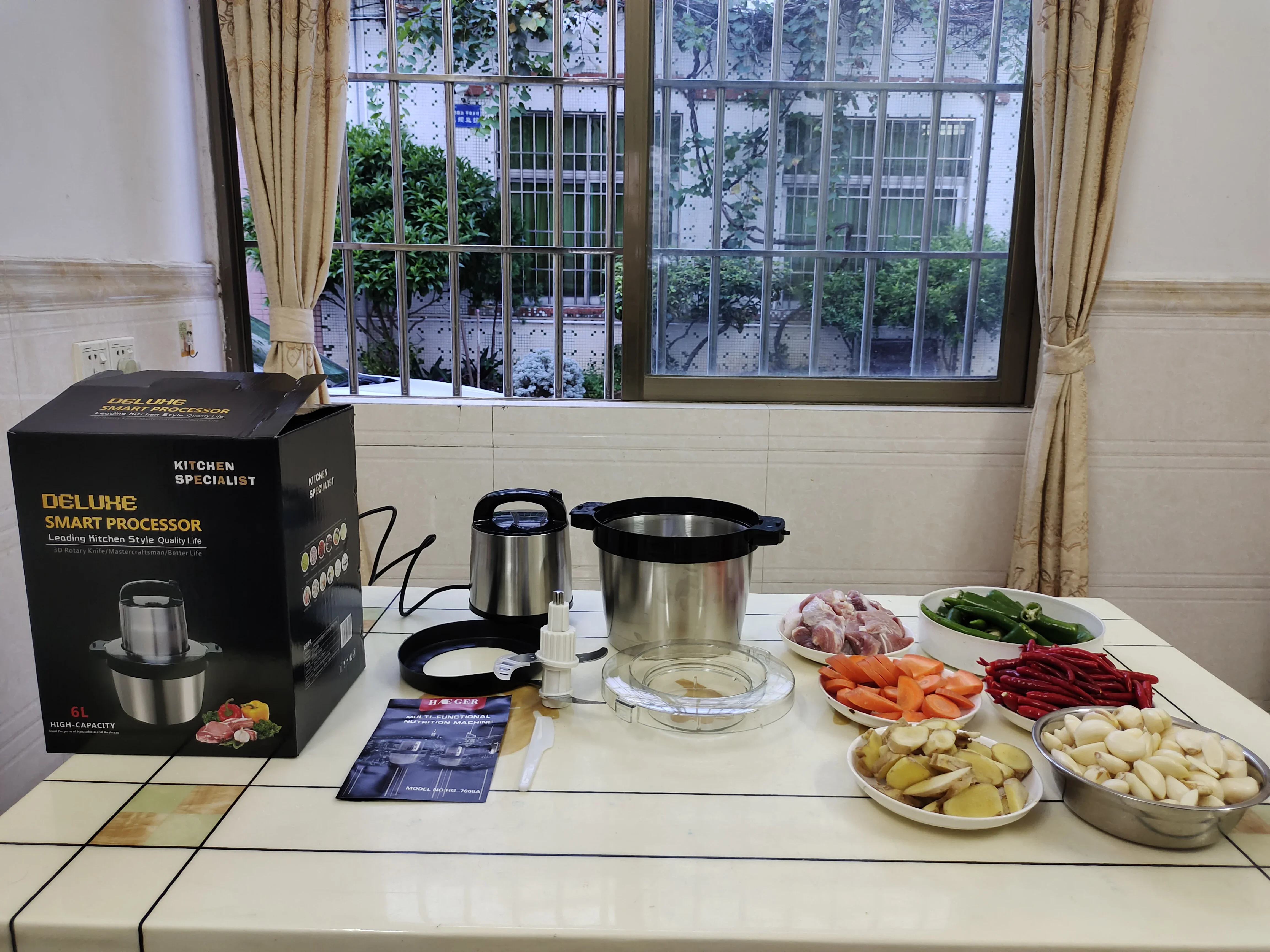 6L kitchen Product Electric meat Blender fufu pounding machine 3