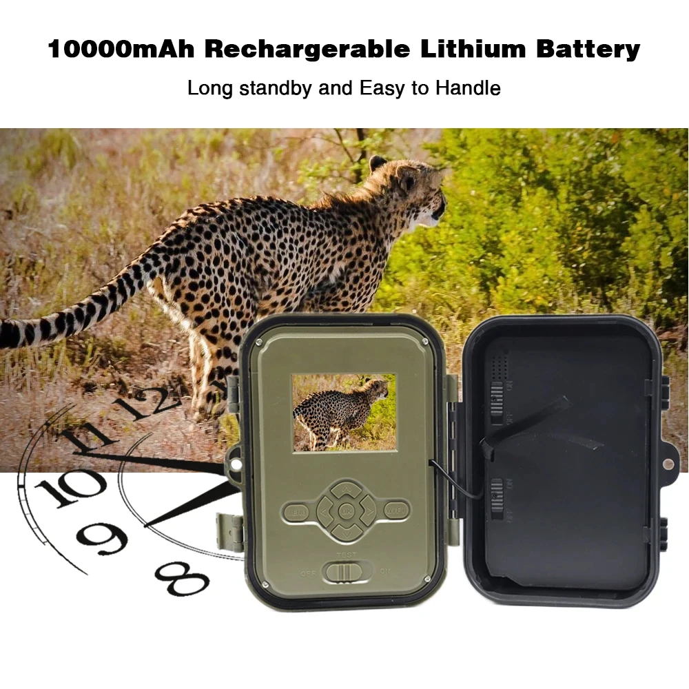 SuntekCam Wildlife Trail Cameras 50MP 4K IP65 Hunting Camera HC940A 10*AA Battery Night Vision Photo Traps Wireless Surveillance