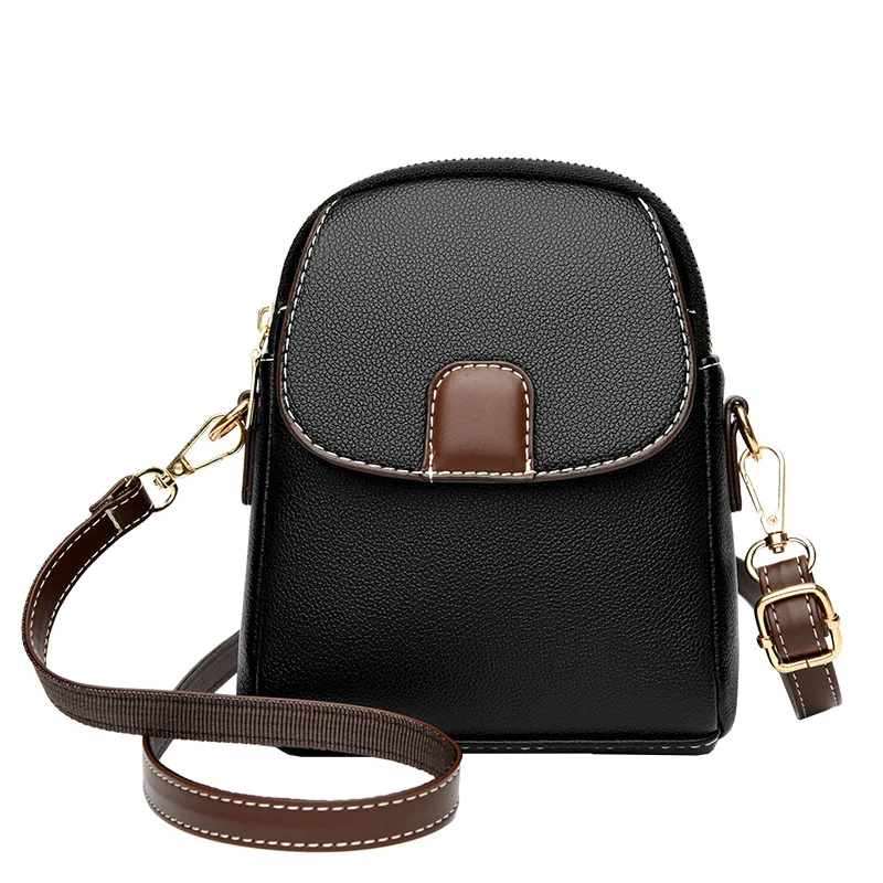 New Fashion Women's Single Shoulder Small Bag Trendy Cell Phone Pouch Soft Leather Versatile Crossbody Bag