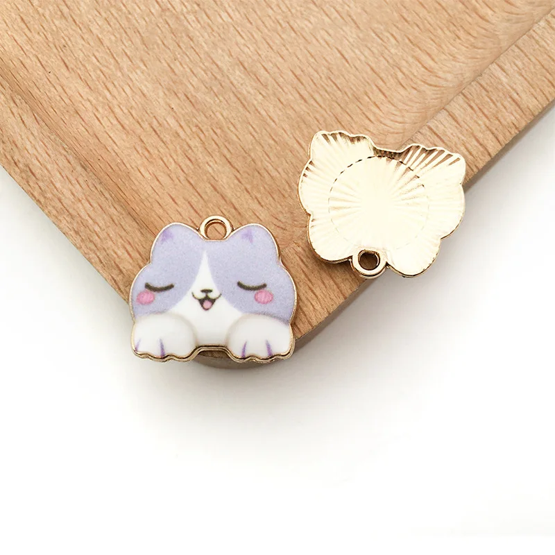 Enamel Cat Charms Alloy Pet Charms Bracelet Necklace Making Animal Charms  DIY Jewelry Making – the best products in the Joom Geek online store