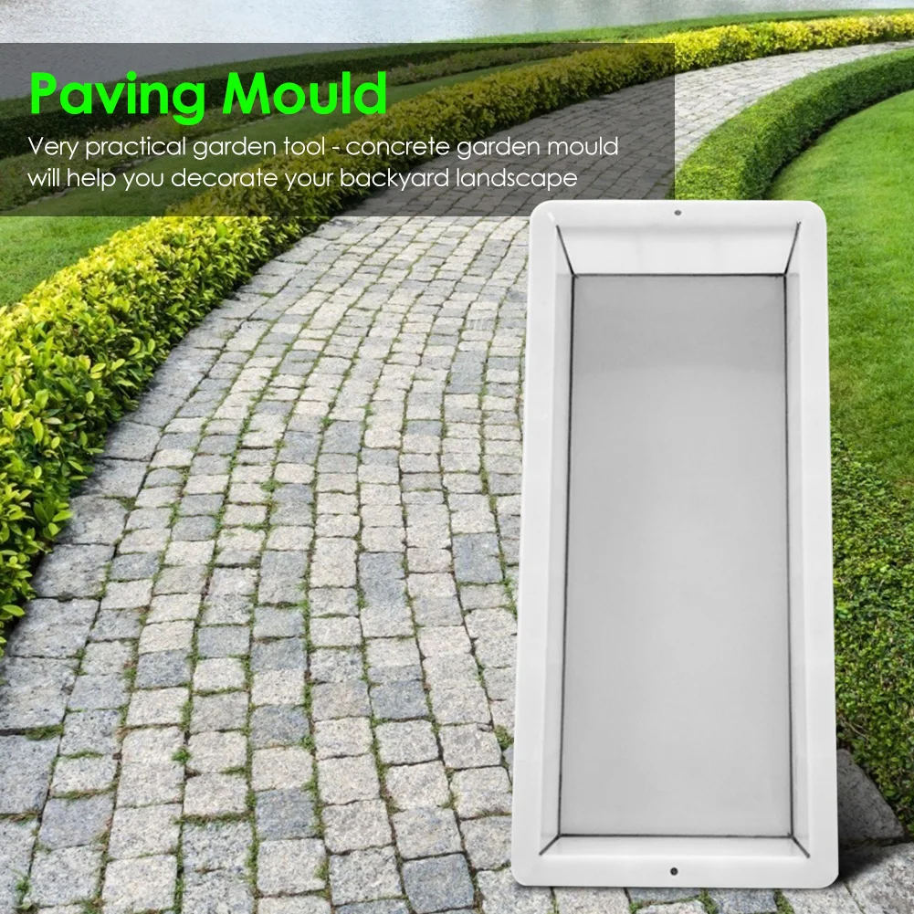 Garden Path Paving Moulds DIY Concrete Home Reusable Rectangle-shaped Stone Mold concrete molds garden path molds