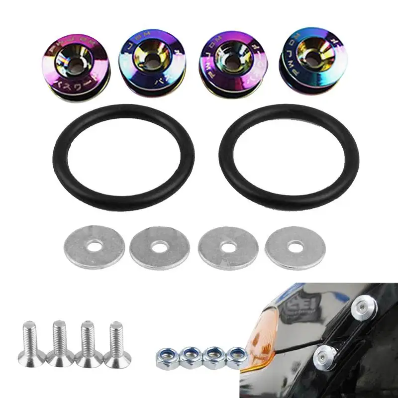 

Quick Release Fasteners Ideal For Front Bumpers Rear Bumpers And Trunk/hatch Lids Universal Aluminum