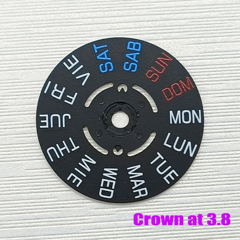 Black Date Wheel Dial for Automatic Watch Movement