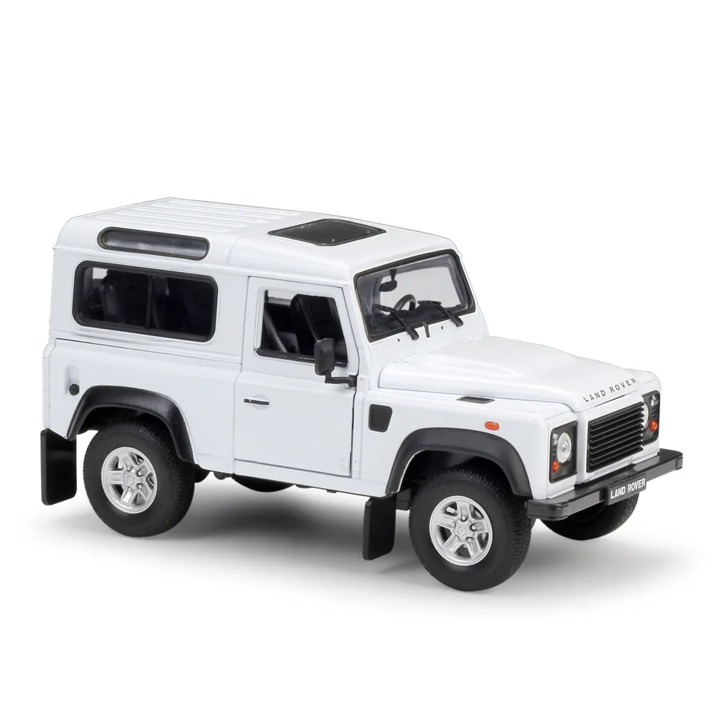 Welly 1:24 Land Rover Defender Silver sports car simulation alloy car model crafts decoration collection toy tools gift rc race tracks near me RC Cars