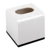 Functional Tissue Box Cover Decorative Cube Tissue Holder Dispenser with Capacity Durable Construction Solid for Easy for Home 4