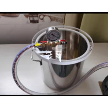 6L/12L/21L Deaeration Bucket Vacuum Filling Equipment Vacuum Defoaming Tank Barrel Stainless Steel 1