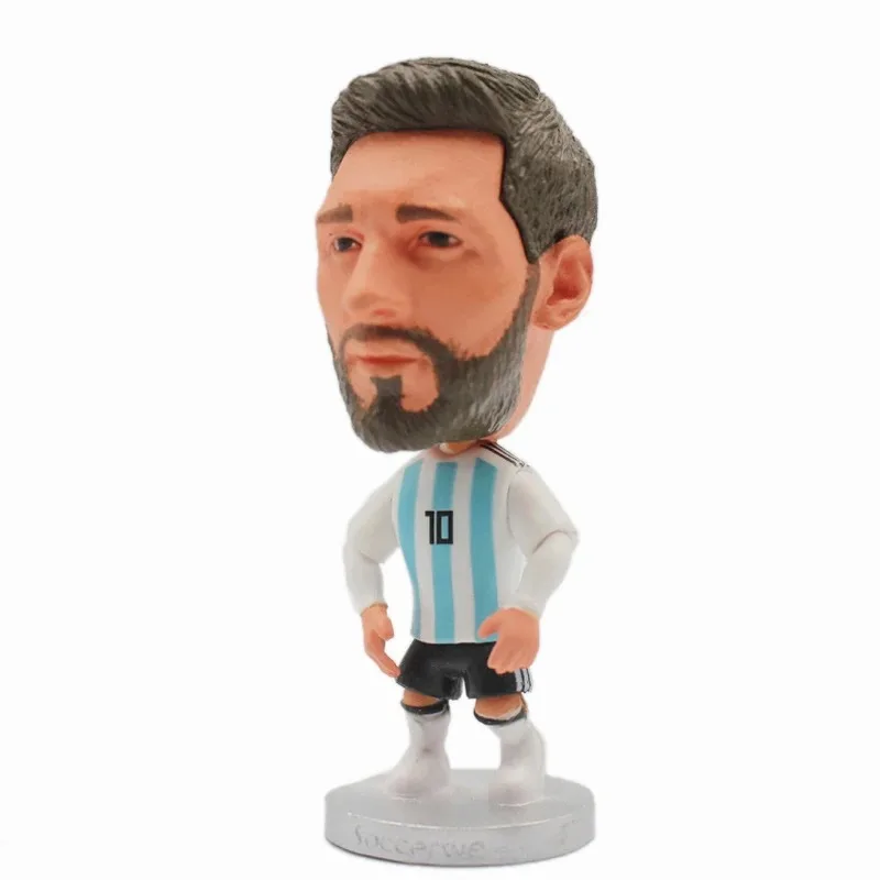 Mini Football Doll 6.5cm Hight MessiiCR7MBP Soccer Figurines Resin Toys