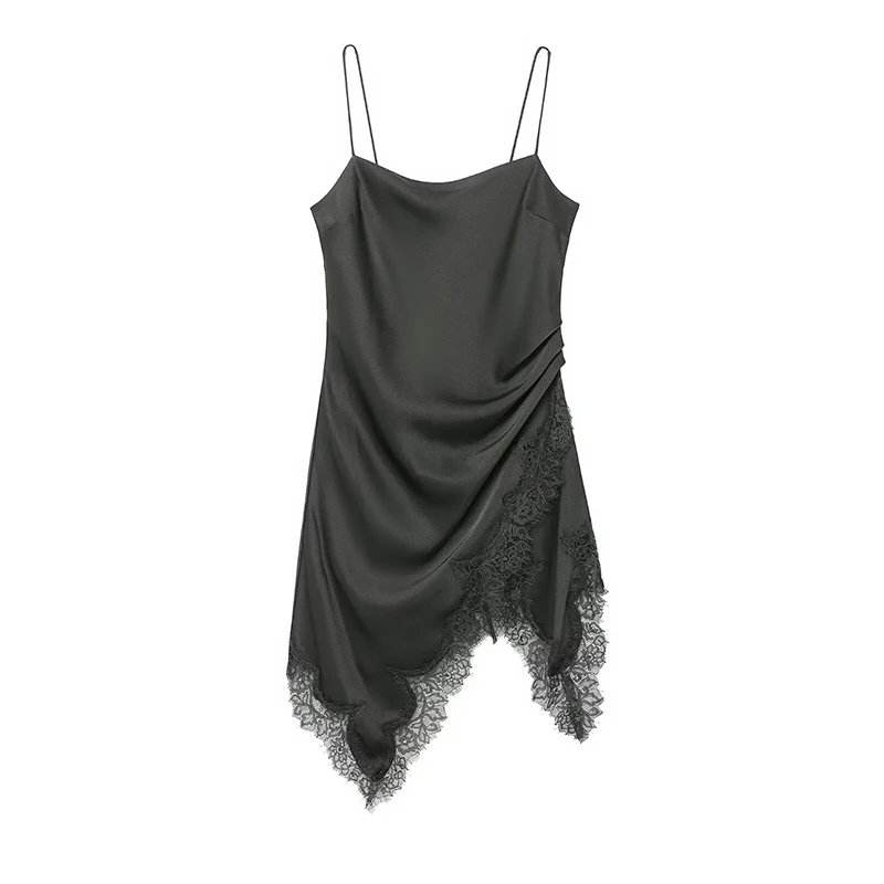 2025 Lace Slip Dress Woman Backless Short Dresses for Women Asymmetric Party Women's Summer Dress Evening Sexy Dresses