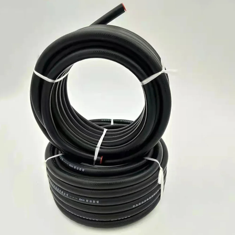Rubber Tube 1M NBR Petrol Diesel Oil Resistant Rubber Tube 4-25mm Diameter Flexible High Pressure Automobile Fuel Injection Pipe Car oil hose