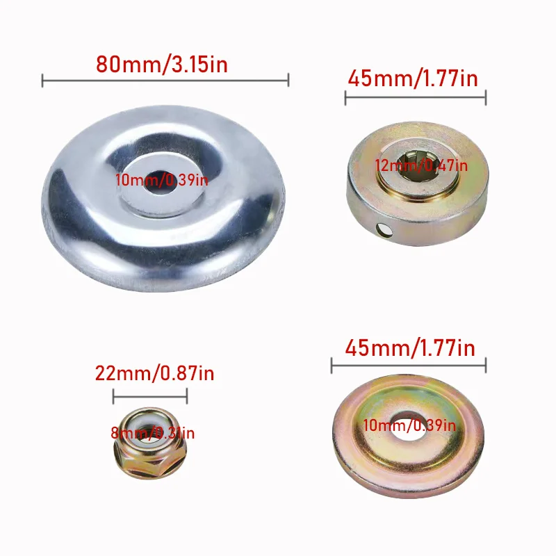 Grass Trimmer Head Grass Trimmer Brush Cutter Accessories Mower Accessories 3/4pcs Universal Trimmer Working Head Mower Collar Nut Thrust Plate Guard Washer Kit Accessories Lawn Trimmers & Brush Cutters