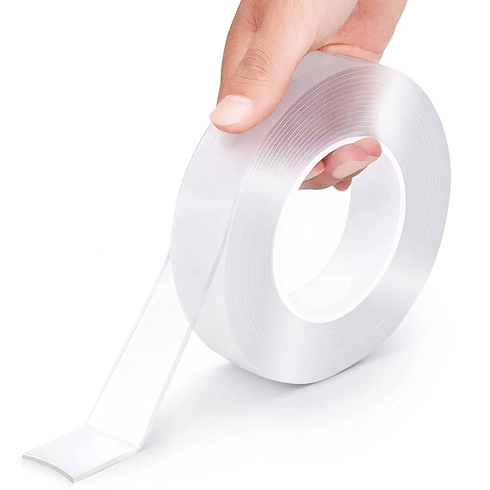 1/2/3/5m Reusable Double Side Adhesive Nano Traceless Double-sided Tape  Removable Sticker Adhesive Loop Glue Gadget - Tape - AliExpress