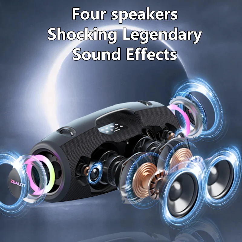 新品 ZEALOT S78 100W ワイヤレススピーカー Zealot S78 100W Wireless Speakers, DSP Technology ,Dream