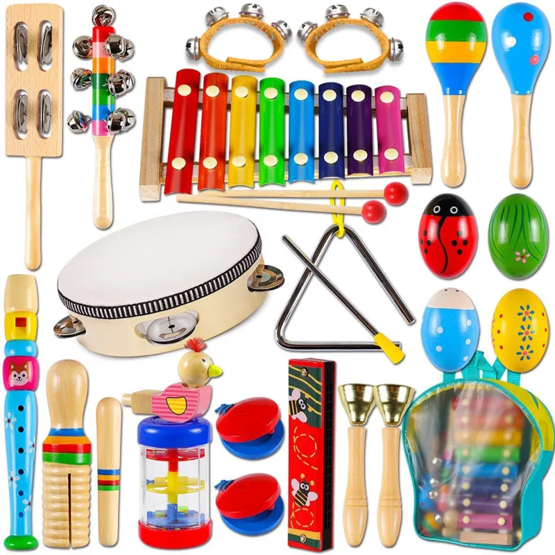 New Baby Percussion Instrument Education Creative Development Wooden Music Hand Kids Learning Montessori Toys Gift New 2