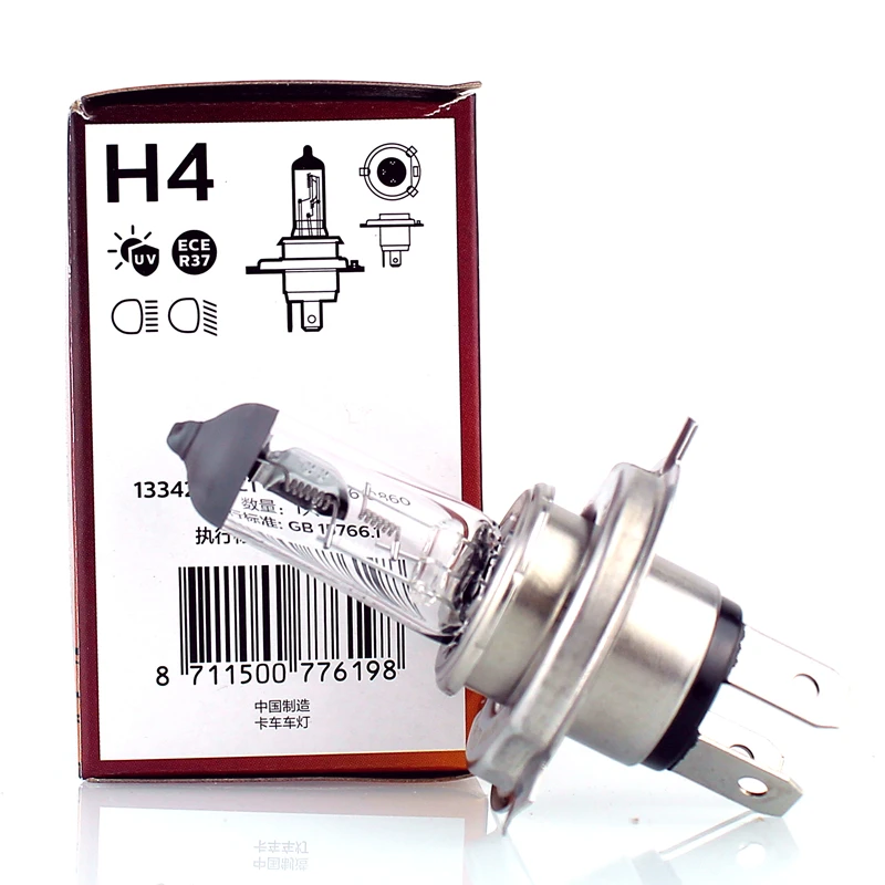 필립스 24V 트럭 헤드라이트 전구 H4 24V 75/70W P43t-38 13342MLC1 추가 수명 ECE R37