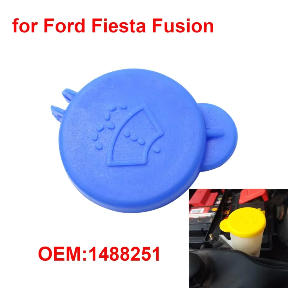 Car auto windshield wiper washer fluid reservoir cover water tank bottle lid cap for Ford Fiesta MK5 MK6 2005-2008