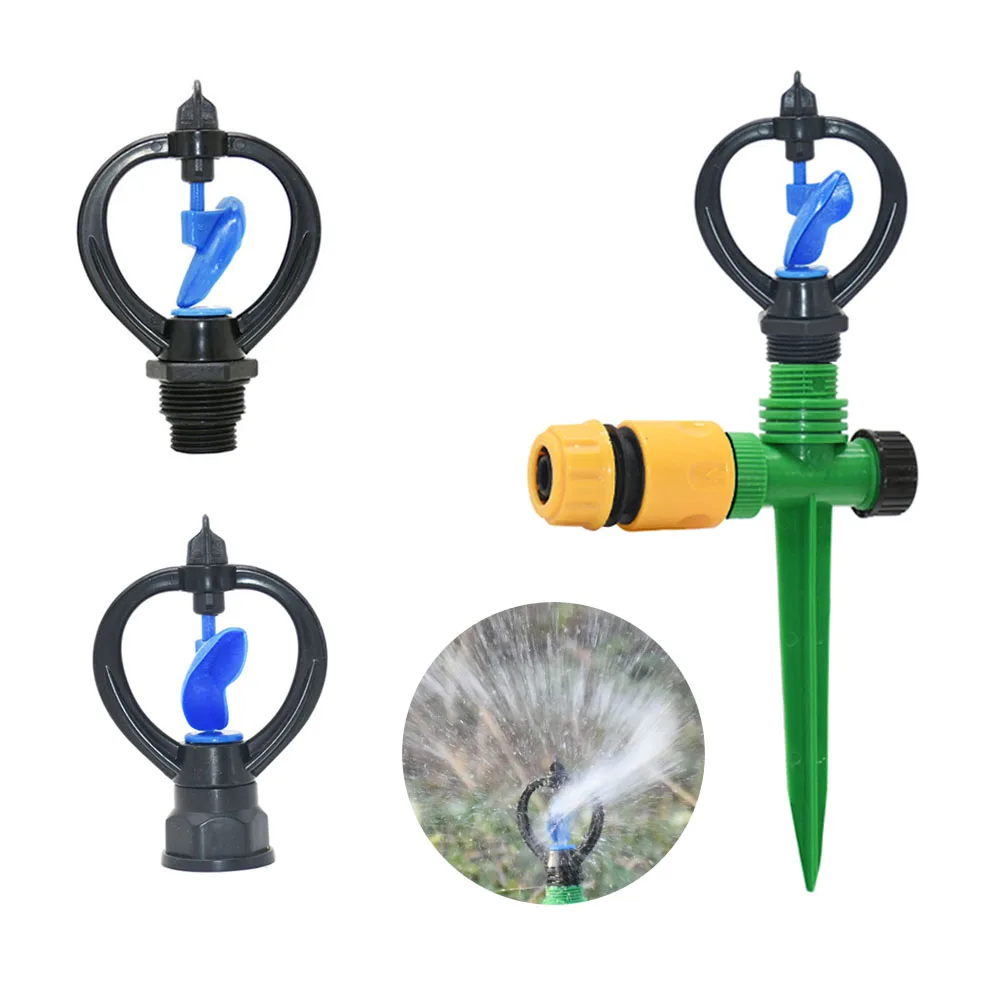 Irrigatore da 1 con portata regolabile con 4 ugelli e 1 chiave di