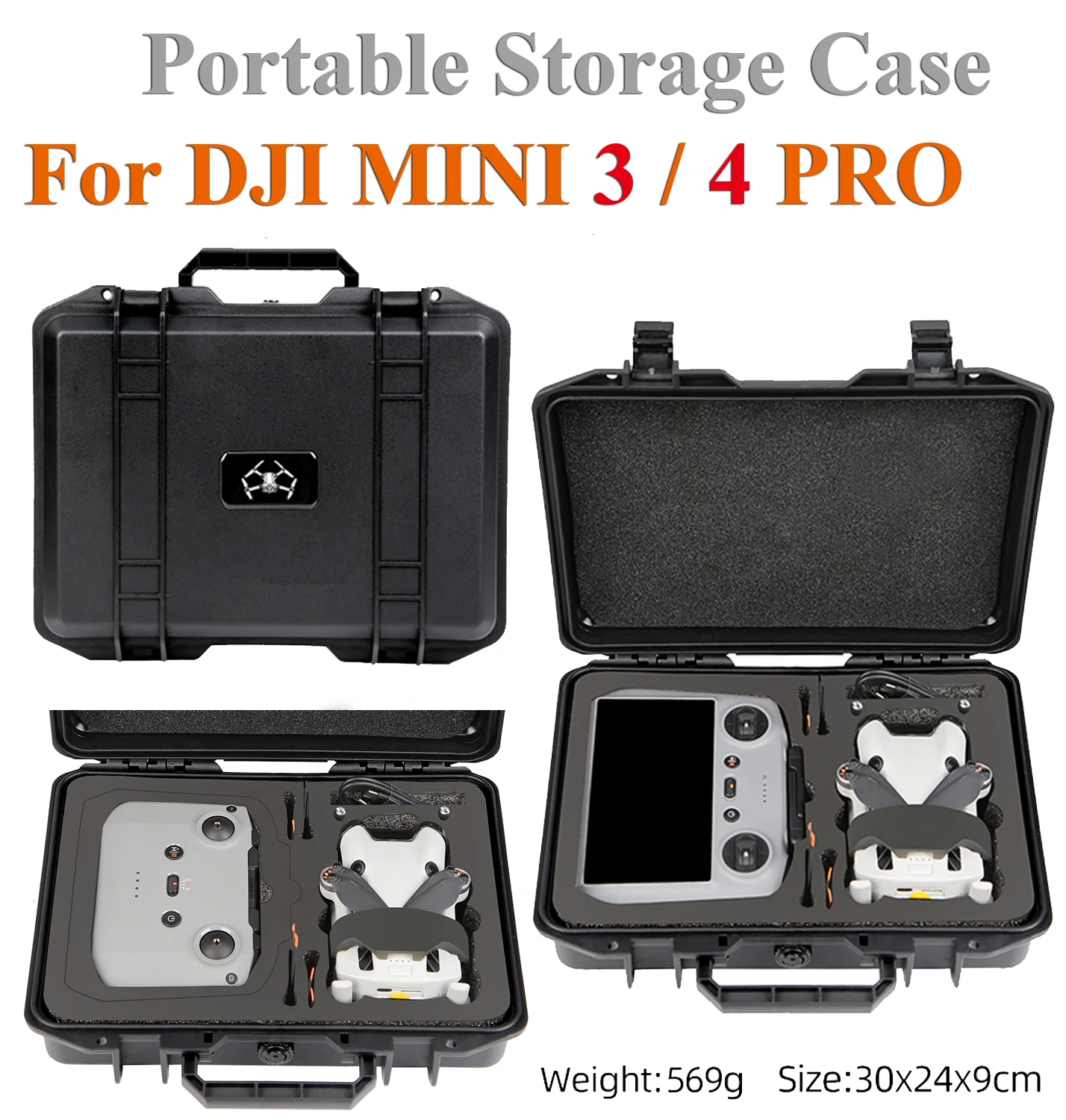 Dji Mini 3 Sac De Transport STARTRC Pour DJI Mini 4 Pro - Compatible RC 2 Et Accessoires