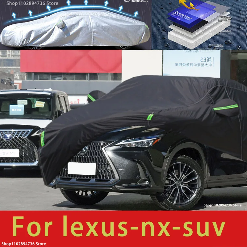 

For Lexus NX fit Outdoor Protection Full Car Covers Snow Cover Sunshade Waterproof Dustproof Exterior black car cover