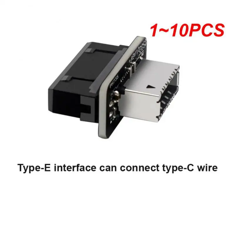

1~10PCS 3.0 Internal Header to USB Type C Front Type E Adapter 19P/20P Converter Motherboard Desktop Converter Adapter