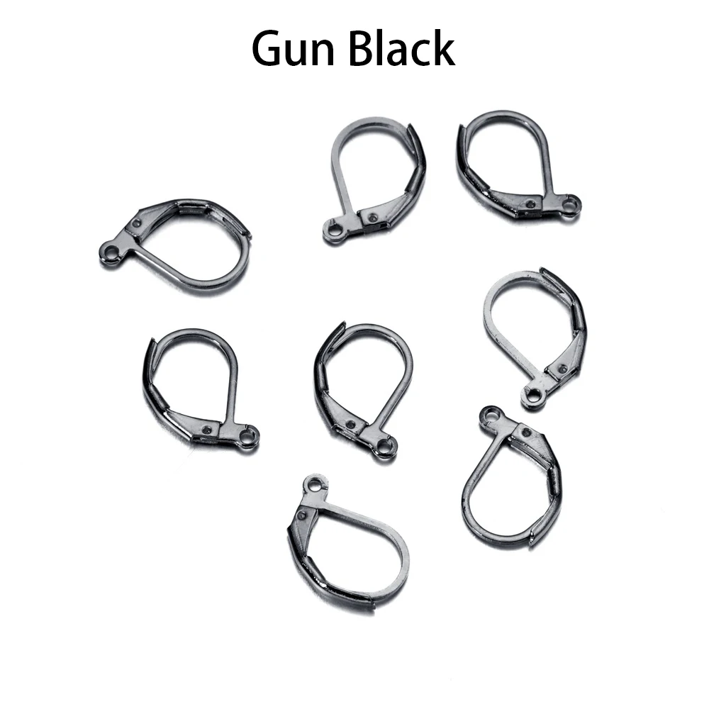 50 teile/los Gold Silber Französisch Hebel Ohrring Haken Draht Einstellungen Basis Hoops Ohrringe Für DIY Schmuck Machen Liefert Großhandel – Detail 13