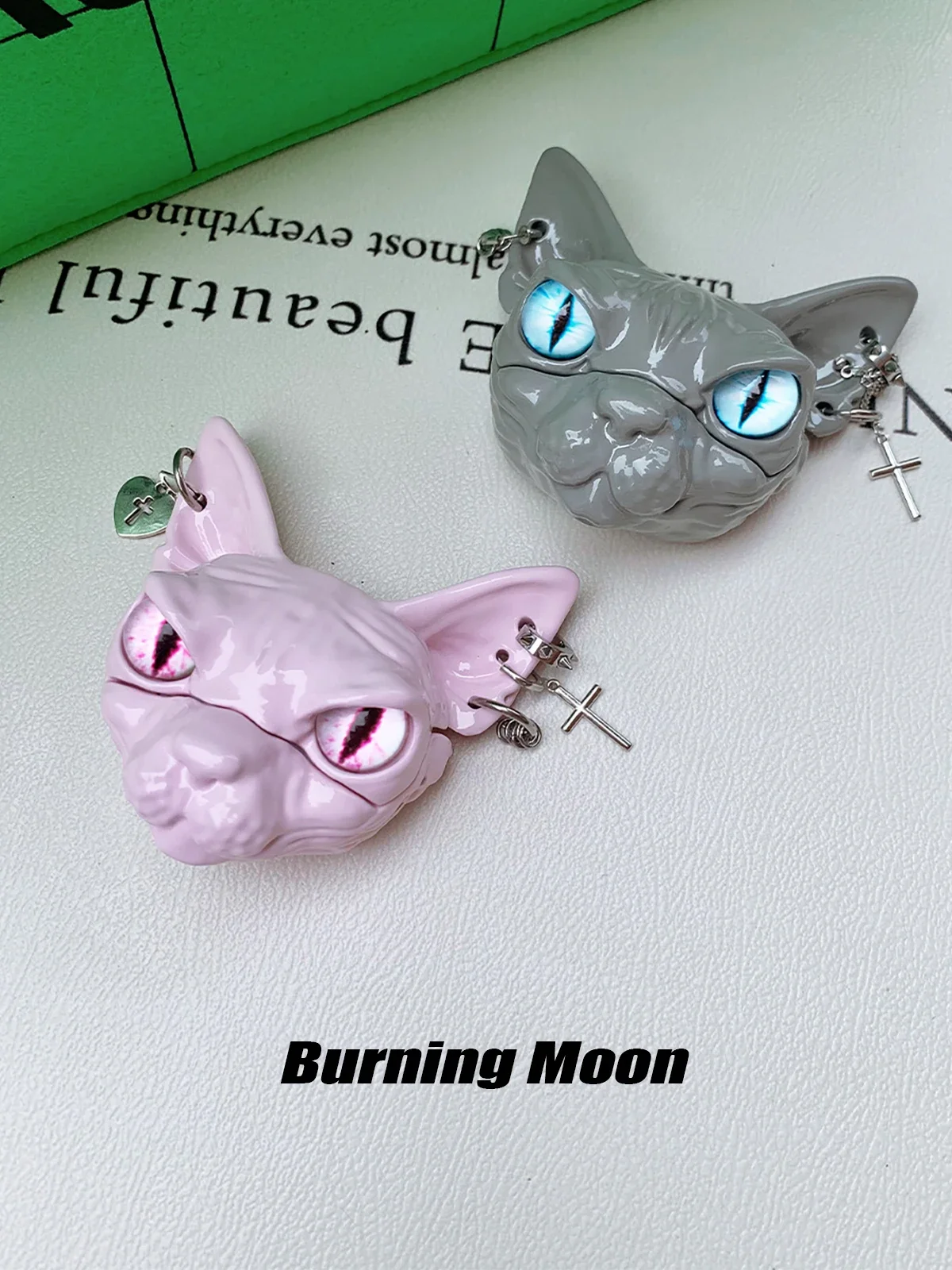 Egyptian Punk Cat AirPods Case Customizable Resin Design