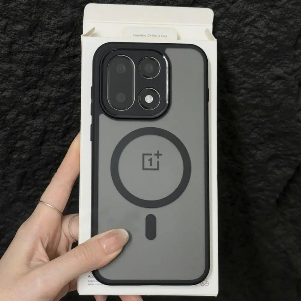 Matte Magnetic Wireless Charging Phone Case with Non-Slip Bumper