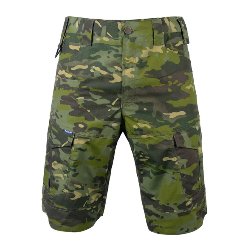 Tactical Shorts Men Camouflage Hunting Hiking  Cargo Pants Loose Casual Multi Pockets Work Streetwear Short Pants