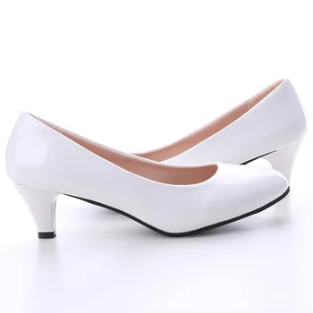 Nude Medium Heel Women’s Pumps 1