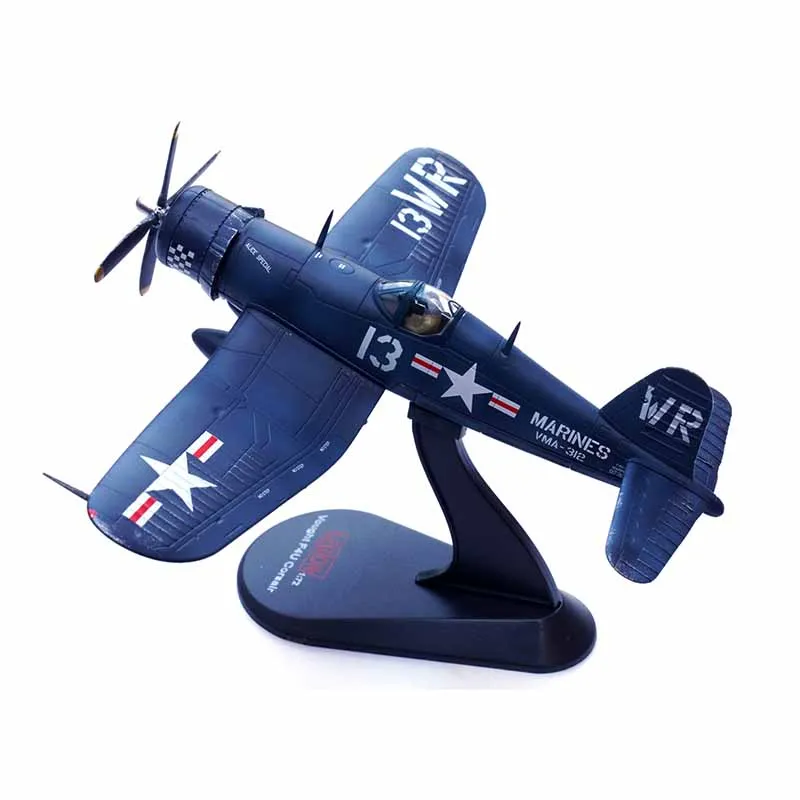 1/72 US  F4U-4 Corsair Fighter Marine Corps WR13 Ace Aircraft Metal Military Plane Diecast Model Toy Children Collection or Gift