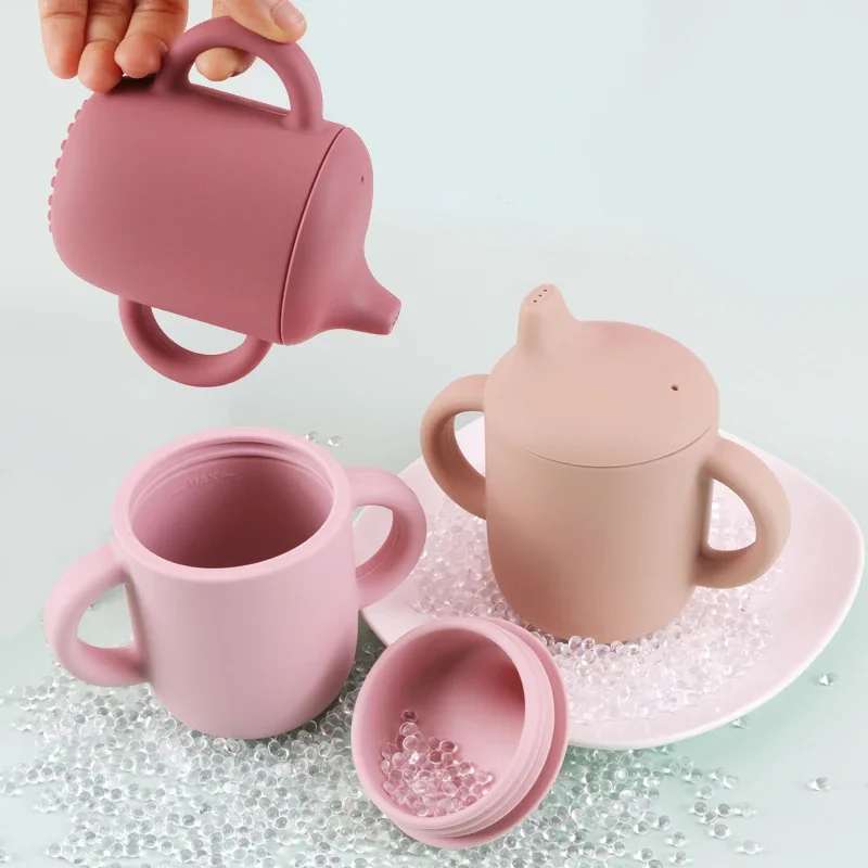 Silicone Cups Drinking Cup Water Cup Feeding Cup 1PCS For Infants And Young Children