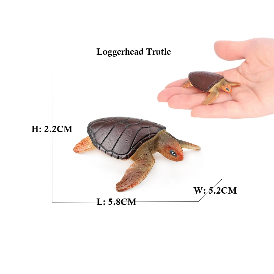 Turtle and Tortoise Action Figure Playset - Sea and Marine Animal Toy Collection