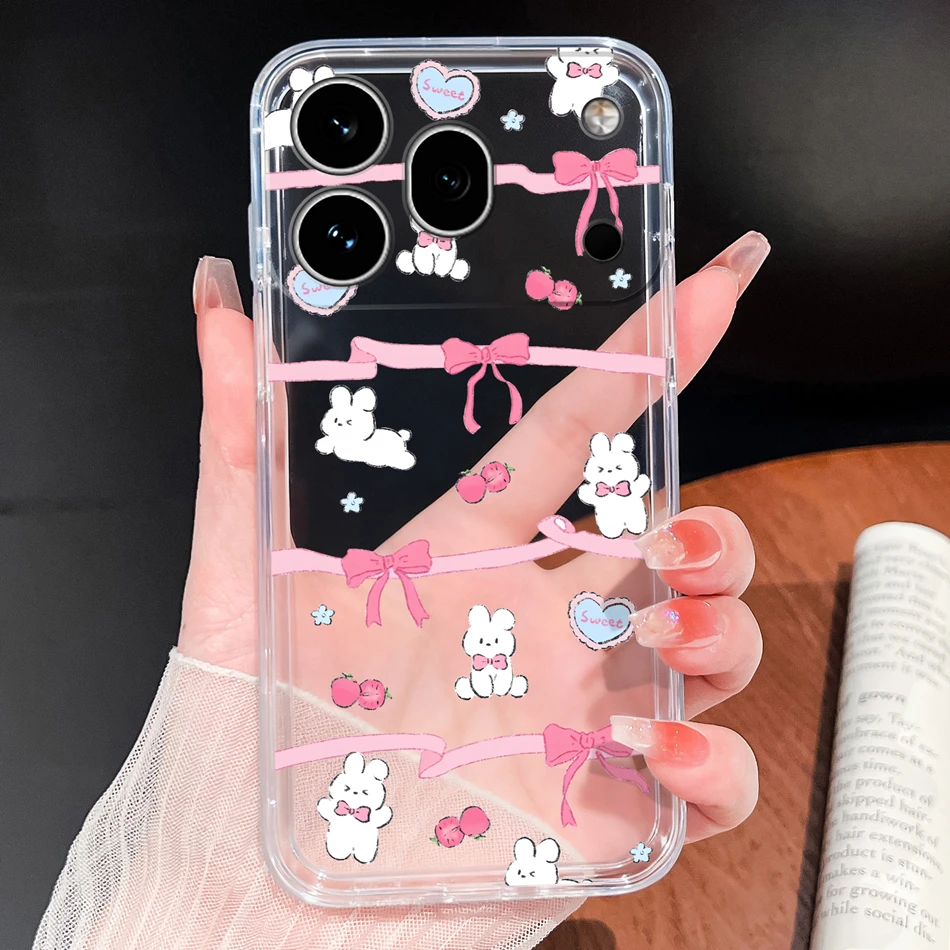 Clear Cool Stars Vibe Shockproof Silicone Phone Case