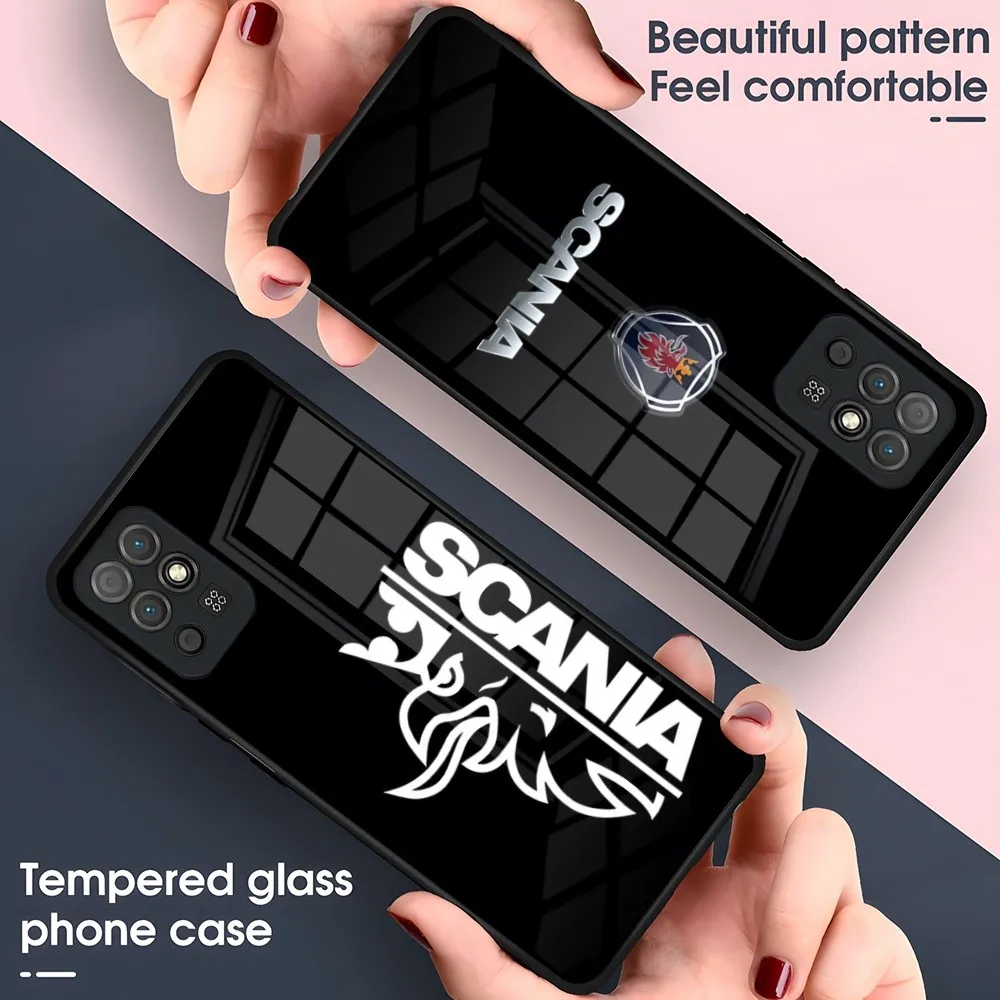 Scaniaes 차량용 휴대폰 케이스, VIVOY73 X70PROE 12 S9 X60 PRO X 60 Y30 Y 31S X70 55S 5G 9 8 7 NEO5S SE U5 Z3 76S S10 쉘 유리