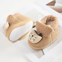 Baby Shoes Boy Girl Booties Winter Warm Cartoon Animal Toddler Prewalkers Cotton Soft Anti-slip Infant Newborn Crib Shoes 2