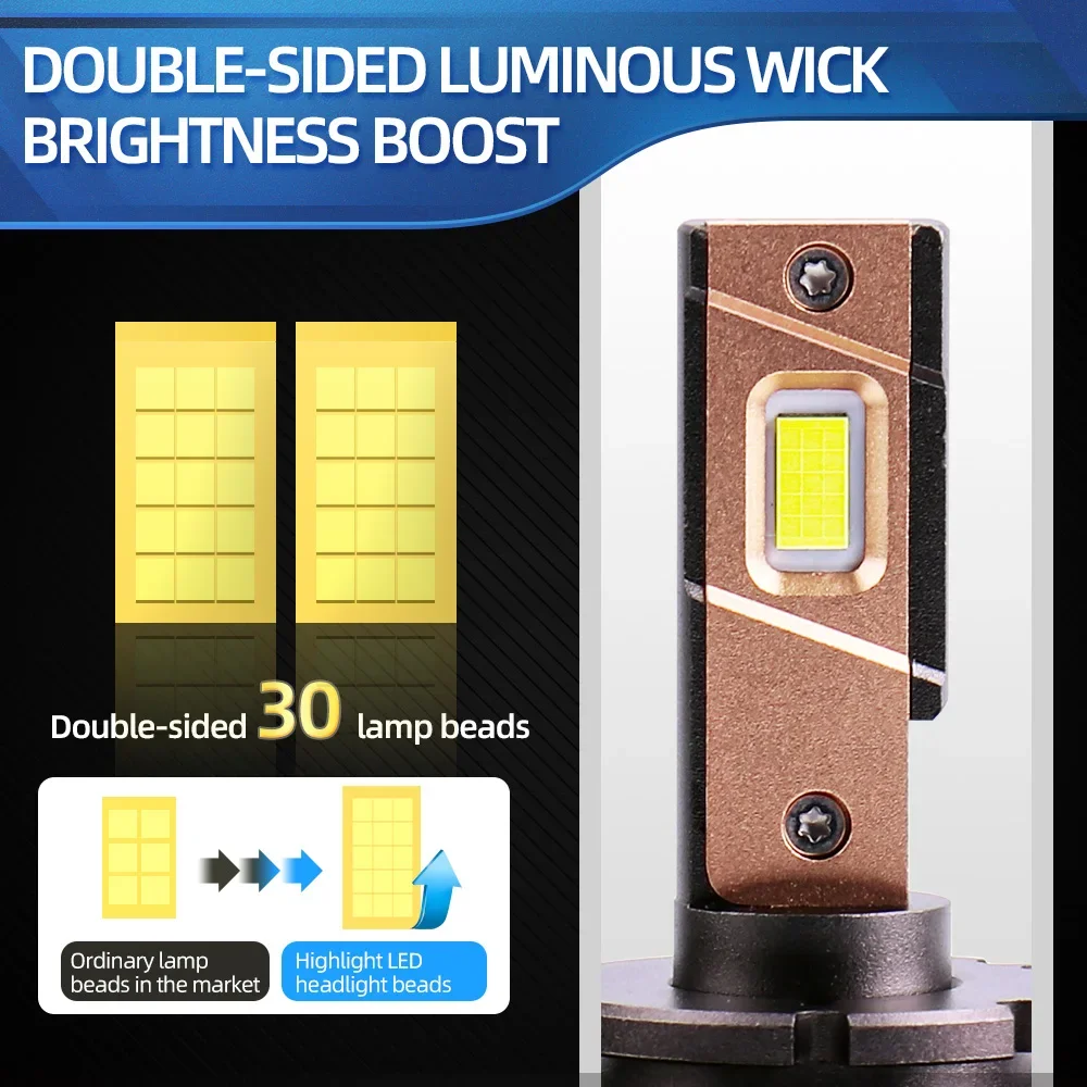 차량용 LED 전구 HID 헤드라이트, 35000LM, D1S, 1:1 사이즈, 12V, 현대 그랜저 (HG) 2011 2012 2013 2014 2015 2016 2017 2018 2019-2023