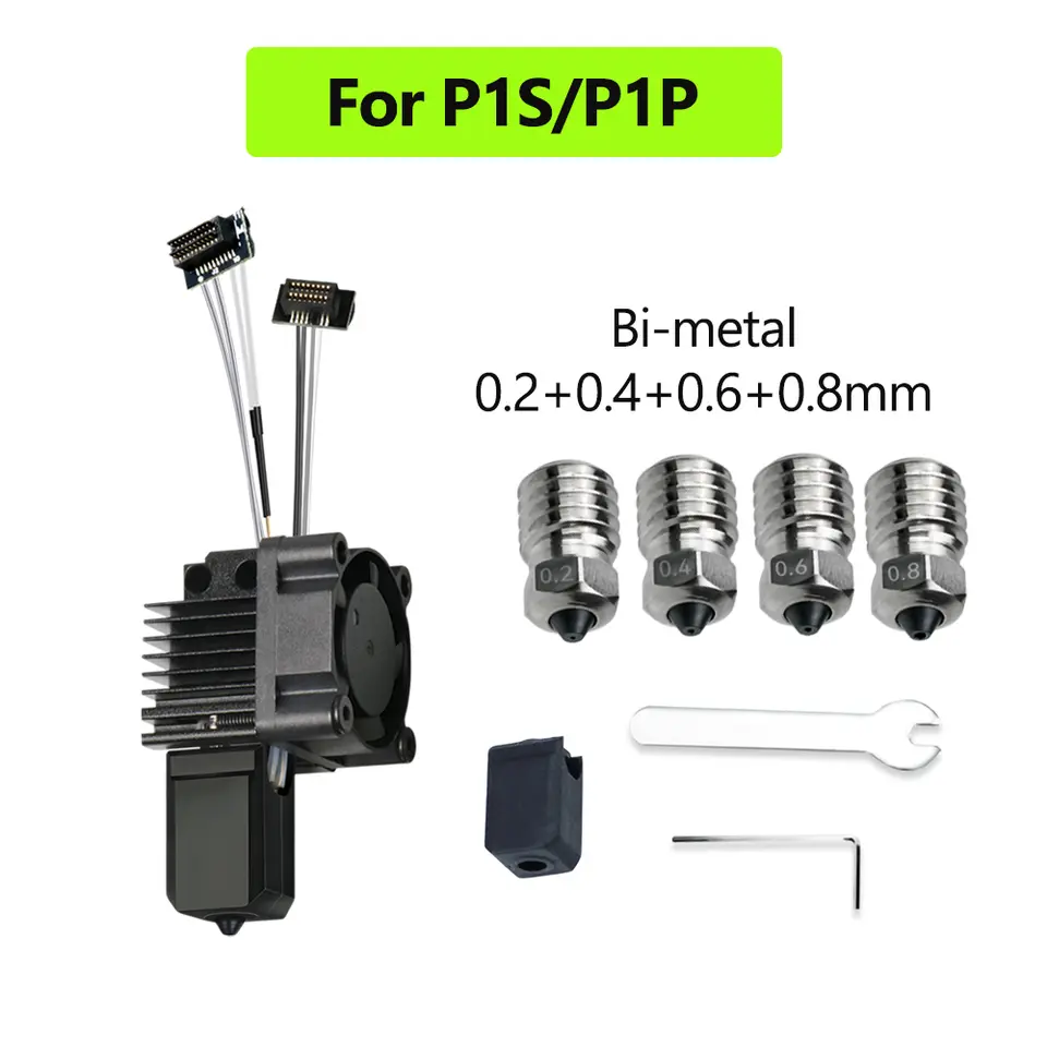 For Bambu Lab X1 X1C P1P P1S Hotend With Fan V2.0 Print Head Complete Hotend Upgrade Hot End P1s Accessories 3D Printing Parts image 15