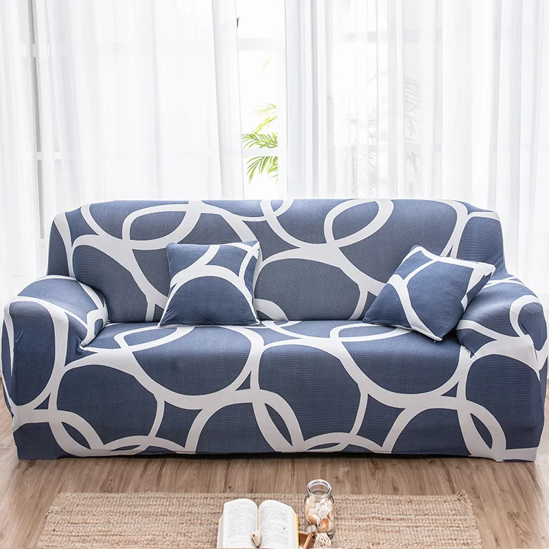 Elegant Floral Sofa Cover – Stretchable Slipcover for Home and Office Decor