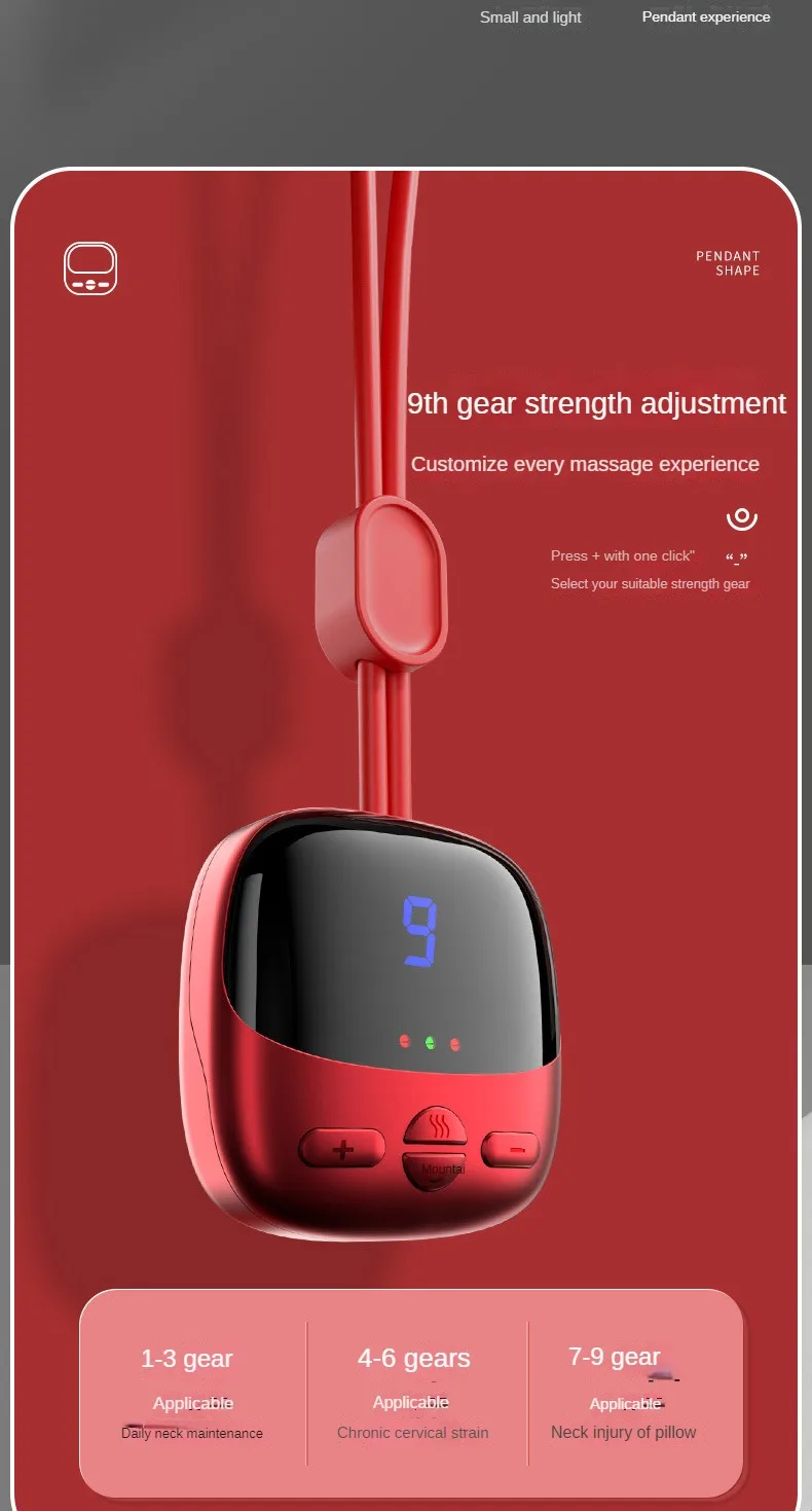 Masseur de cou intelligent Xiaomi : mini masseur d'épaule à impulsion portable avec compresse chaude pour soins infirmiers