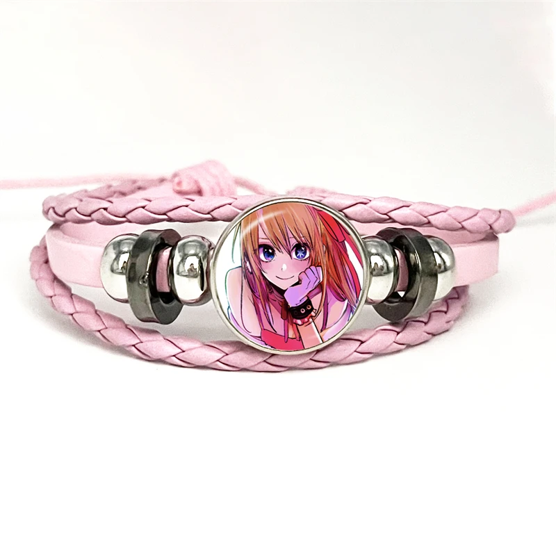 Anime Oshi No Ko Glass Leather Bracelets Cosplay Bracelet & Bangles