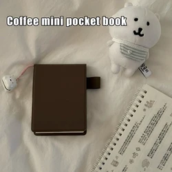 Brown Pocket Book - Japanese Style Simple Portable Mini Notebook Diary (2Pcs)
