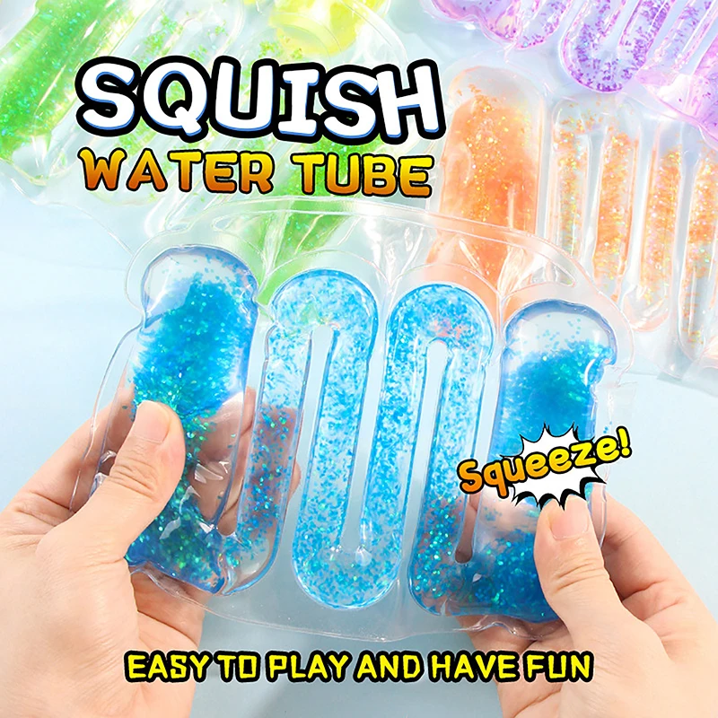 

Unique Sensory Stress Relief Bag Squeeze Toys For Kids Adults With Water Beads Relax Toy Birthday Gifts