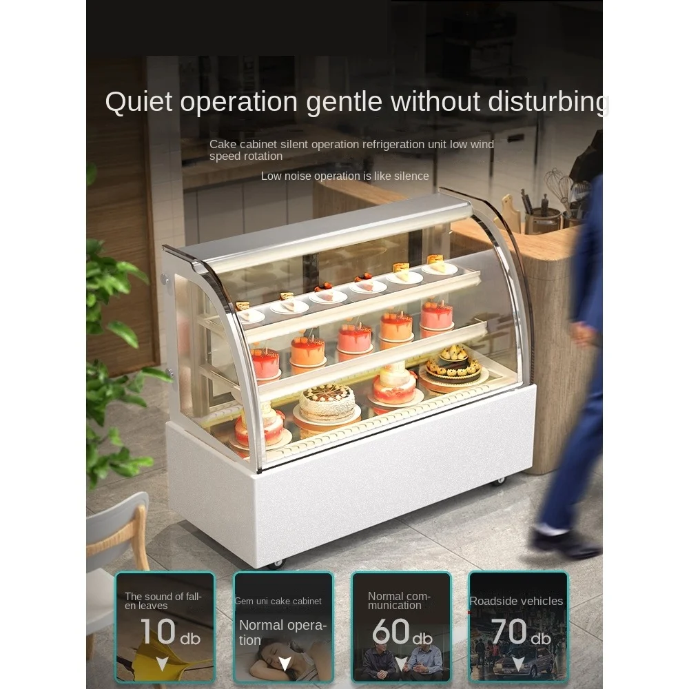 

Refrigerated display cabinets, energy-saving, commercial delicatessen, fresh-keeping, desktop antibacterial desserts, air-cooled