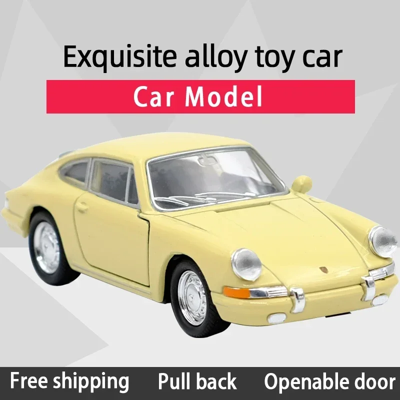 

WELLY 1:36 1964 Porsche 911 Pull Back Car Scale Simulator Classic Model Car Diecast Metal Alloy Toy Car For Kids Gift B162