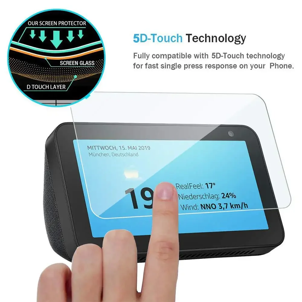 Screen Tempered Glass Protector Anti-Scratch for Amazon Echo Show 5 Show 8 HD 8.0