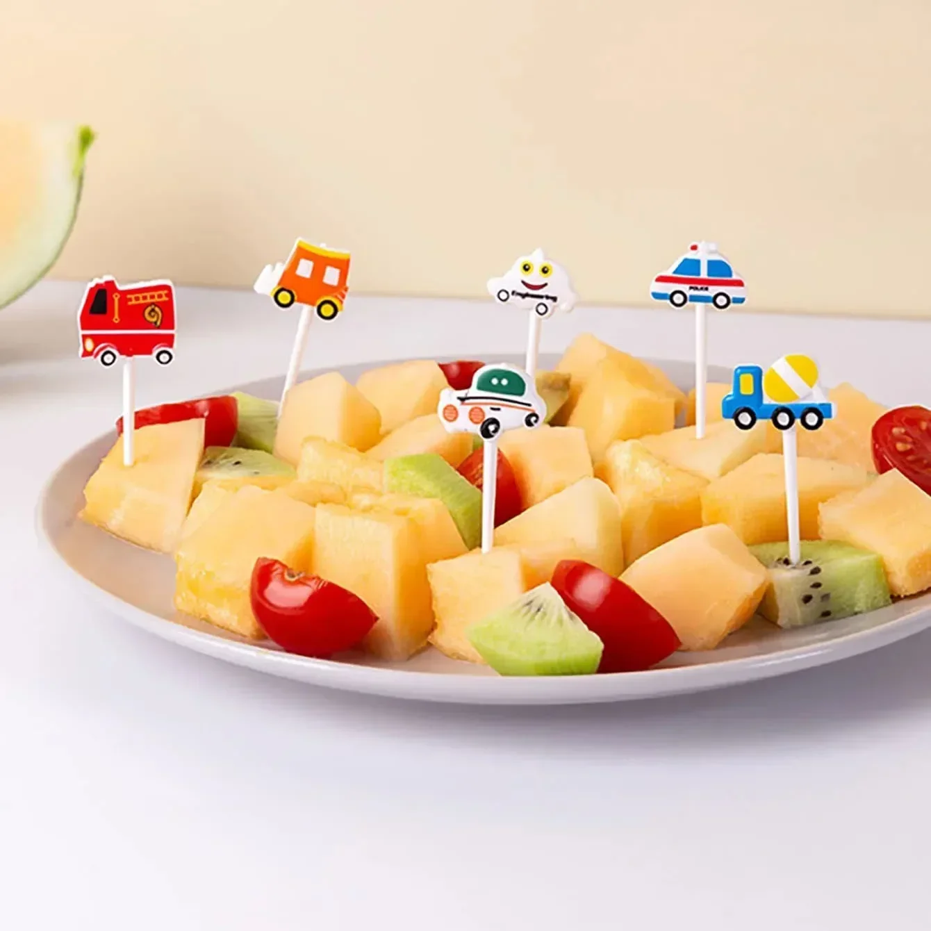 Car Castle Vegetable Cute Mini Food Picks Cartoon